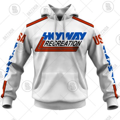 SKYWAY RECREATION USA OLD SCHOOL BIKE JERSEY CLASSIC BMX JERSEY RACE BIKE SHIRT VINTAGE- Personalize name and number