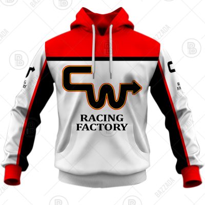 CW RACING FACTORY WHITE OLD SCHOOL BIKE JERSEY CLASSIC BMX JERSEY RACE BIKE SHIRT VINTAGE- Personalize name and number