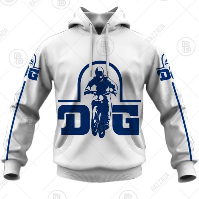 DG RACING TEAM WHITE OLD SCHOOL BIKE JERSEY CLASSIC BMX JERSEY RACE BIKE SHIRT VINTAGE- Personalize name and number
