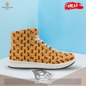 Hot Black Cat Halloween Print Pattern High Top Sneakers Cool Dp - demo10