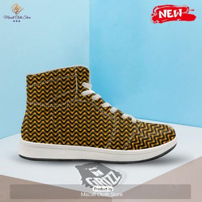 HOT Chevron Halloween Print Pattern High Top Sneakers - soulcals