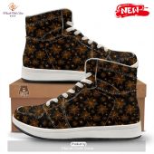 Hot Cobweb Halloween Print Pattern High Top Sneakers Generous Look - demo10