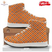 Hot Cross Halloween Print Pattern High Top Sneakers Cutting Dash - demo10