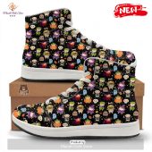 Hot Cute Children Halloween Print Pattern High Top Sneakers Rocking Picture - demo10