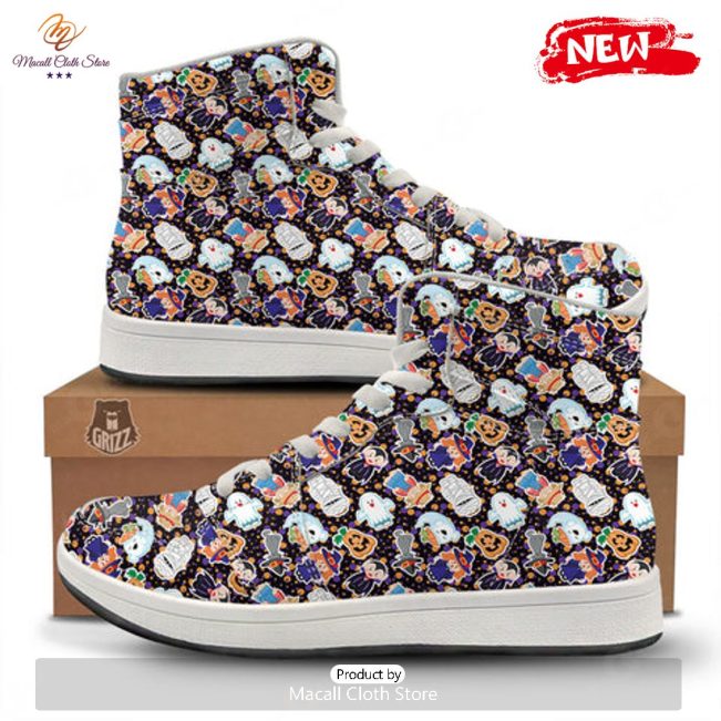HOT Cute Halloween Print Pattern High Top Sneakers - soulcals