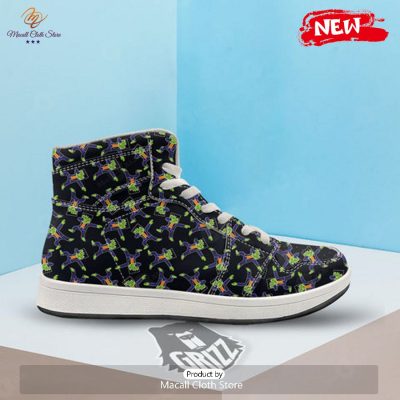 HOT Frankenstein Halloween Print Pattern High Top Sneakers - soulcals