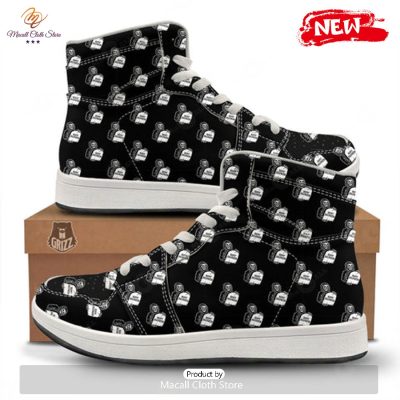 HOT Grim Reaper Halloween Print Pattern High Top Sneakers - soulcals