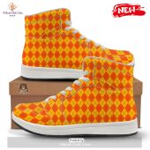 Hot Halloween Argyle Orange Print Pattern High Top Sneakers 1 Amd6x.jpg - demo10
