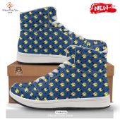 Hot Moon And Bat Halloween Print Pattern High Top Sneakers Cutting Dash - demo10