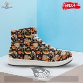 Hot Mummy And Pumpkins Halloween Print Pattern High Top Sneakers 2 Vzmqx.jpg - demo10