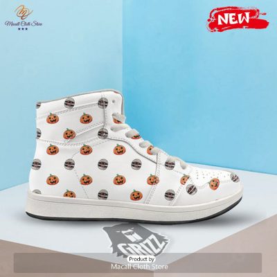 HOT Mummy Halloween Print Pattern High Top Sneakers - soulcals