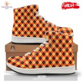 Hot Party Argyle Halloween Print Pattern High Top Sneakers Amazing Pic - demo10