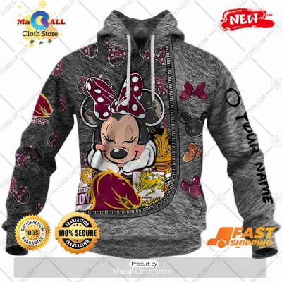 HOT Personalized NRL Brisbane Broncos Hoodie Sweatshirt 3D -soulcals