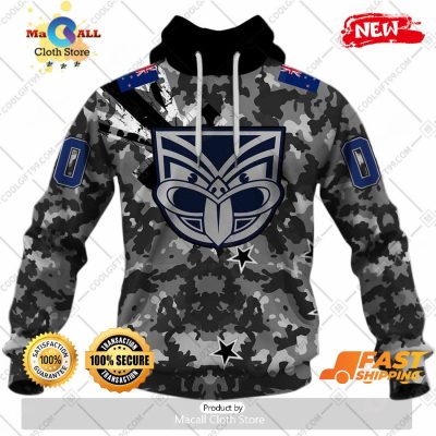 HOT Personalized NRL New Zealand Warriors Special Camo Military Flag Hoodie Sweatshirt 3D -soulcals