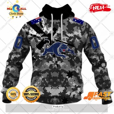 HOT Personalized NRL Penrith Panthers Special Camo Military Flag Hoodie Sweatshirt 3D -soulcals