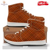 Hot Plaid Halloween Print Pattern High Top Sneakers 1 7evx7.jpg - demo10
