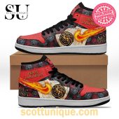 The Game of Thrones House Targaryen Air Jordan 1 High Top Sneaker -Soulcals.com