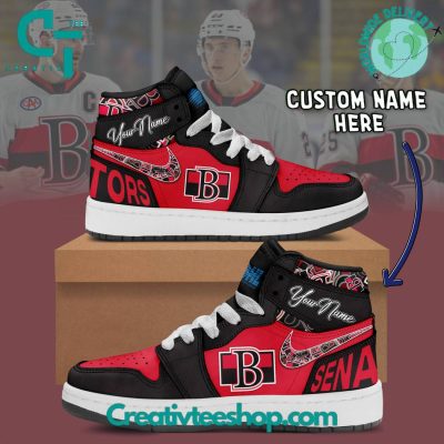 OHL Belleville Senators Air Jordan 1 Sneakers - soulcals.com