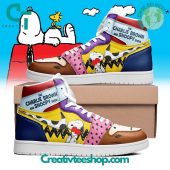 The Charlie Brown and Snoopy Show Air Jordan 1 Sneaker - soulcals.com