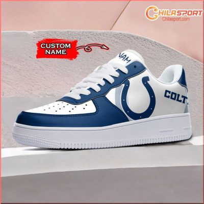 Indianapolis Colts Air Low Top AF1 Sneakers - Stylish Trendy Shoes - soulcals