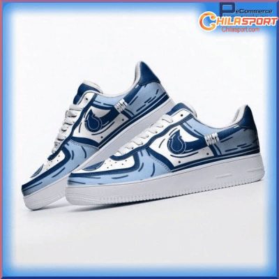 Indianapolis Colts NFL Air Low Top AF1 Sneakers Shoes Official Merchandise for Fans Comfortable Styl - soulcals
