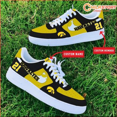 Iowa Hawkeyes Air Low Top AF1 Sneakers Shoes for Men and Women Stylish Fan Gear - soulcals
