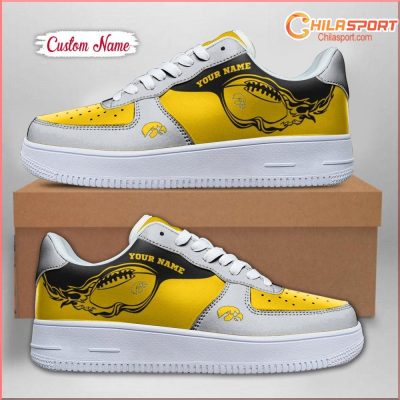 Iowa Hawkeyes NCAA Air Low Top AF1 Sneakers Shoes for Stylish Fans Gift Ideas - soulcals
