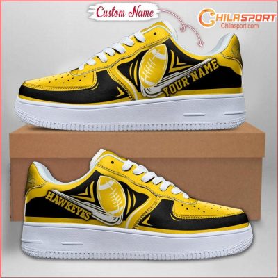 Iowa Hawkeyes NCAA Air Low Top AF1 Sneakers Shoes Stylish Fan Gear For Men and Women - soulcals