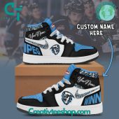 WHL Winnipeg ICE Custom Name Air Jordan 1 Sneaker - soulcals.com