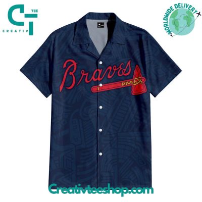 Atlanta Braves Tribal Motifs Hawaiian Set - Teesmith