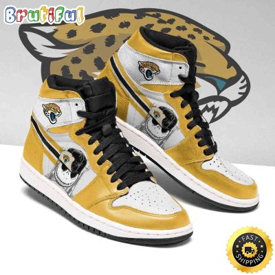 Jacksonville Jaguars Air Jordan 1 Shoes Jack Skellington Printing Shoes Sneaker