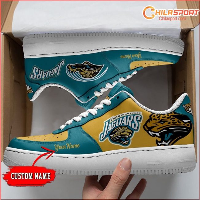 Jacksonville Jaguars NFL Air Low Top AF1 Sneakers Shoes for Men and Women Stylish Fan Gear - soulcals