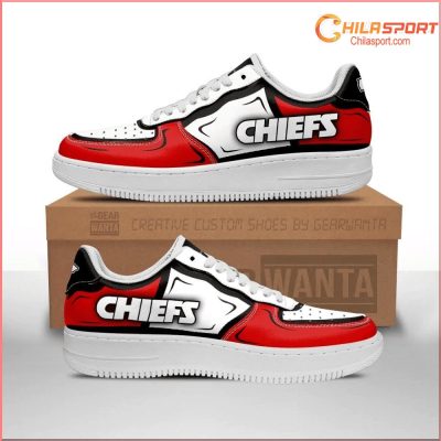 Kansas City Chiefs Air Low Top AF1 Sneakers Stylish Trendy AF1 Gift Idea - soulcals