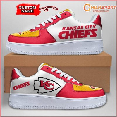 Kansas City Chiefs NFL Air Low Top AF1 Sneakers Stylish Trendy Gift - soulcals