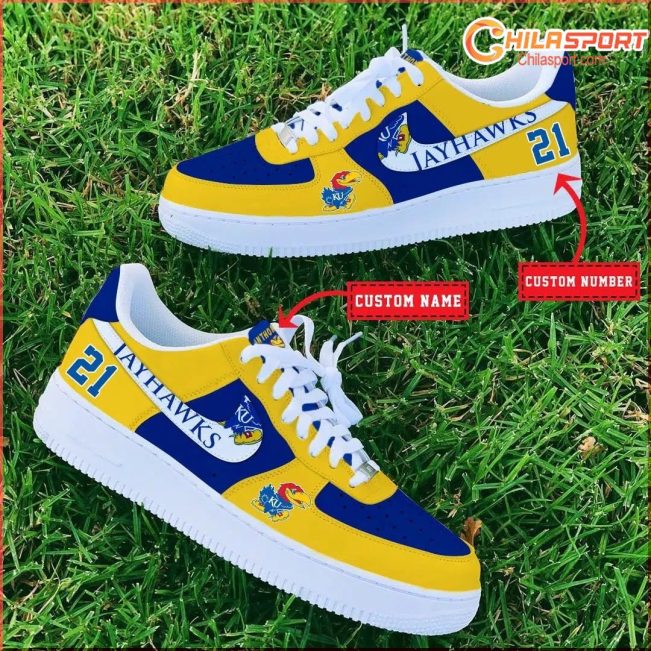 Kansas Jayhawks NCAA Air Low Top AF1 Sneakers Shoes for Men and Women Official Store - soulcals
