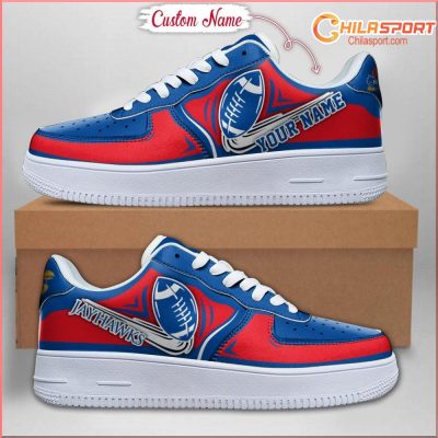 Kansas Jayhawks NCAA Air Low Top AF1 Sneakers Stylish Shoes for Fans and Athletes - soulcals