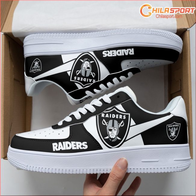 Las Vegas Raiders AF1 Sneakers Stylish Fan Gift Idea - soulcals