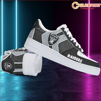 Las Vegas Raiders AF1 Sneakers Stylish Fashionable Gift Idea - soulcals