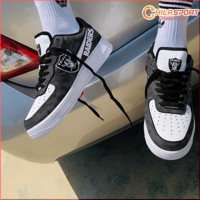 Las Vegas Raiders AF1 Sneakers Stylish Football Fan Footwear - soulcals