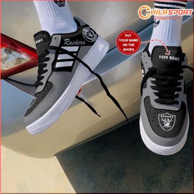 Las Vegas Raiders Air Low Top AF1 Sneakers - Stylish AF1 Trendy Footwear Gift - soulcals