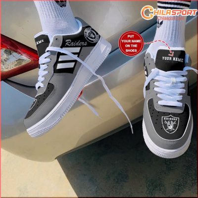 Las Vegas Raiders Air Low Top AF1 Sneakers - Stylish AF1 Trendy Footwear Gift - soulcals