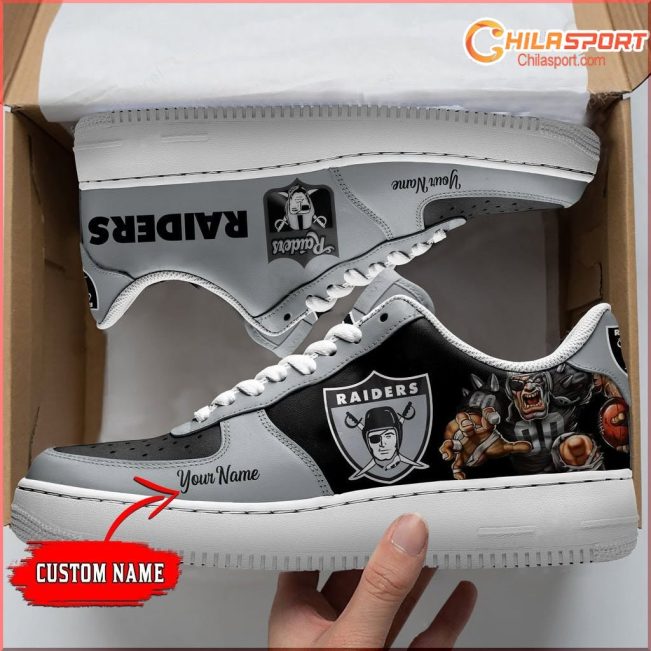 Las Vegas Raiders Air Low Top AF1 Sneakers - Stylish AF1 Trendy Gift - soulcals