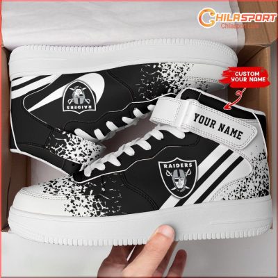 Las Vegas Raiders Air Low Top AF1 Sneakers - Stylish Fan Gear - soulcals