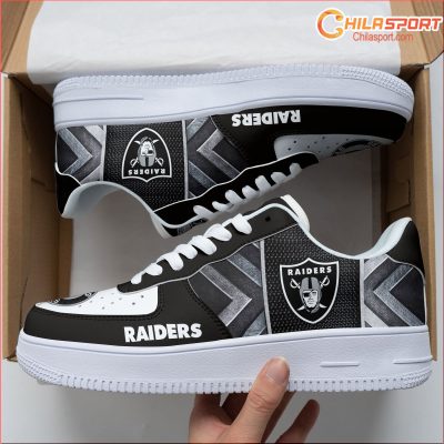 Las Vegas Raiders Custom AF1 Sneakers Unique Style - soulcals