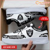Las Vegas Raiders Custom Painted AF1 Shoes Unique Gift for Fans - soulcals