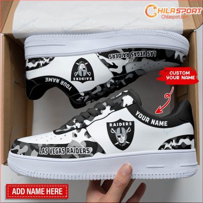 Las Vegas Raiders Custom Painted AF1 Shoes Unique Gift for Fans - soulcals