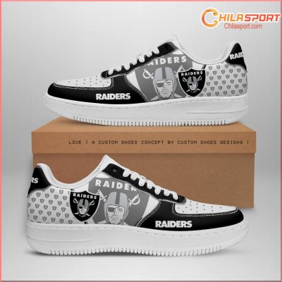 Las Vegas Raiders NFL Air Low Top AF1 Sneakers Shoes for Men and Women Stylish Fan Gear - soulcals