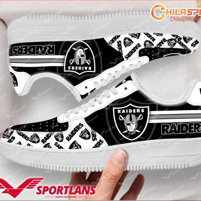 Las Vegas Raiders NFL Air Low Top AF1 Sneakers Shoes for Men and Women Stylish Sports - soulcals