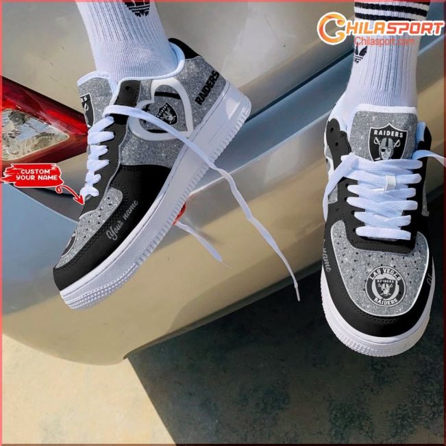 Las Vegas Raiders NFL Air Low Top AF1 Sneakers Shoes Official Merchandise For Men and Women - soulcals