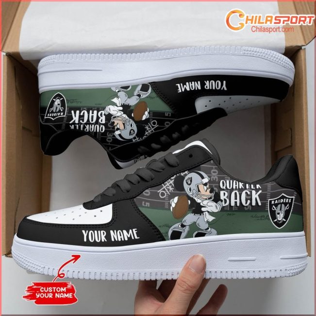 Las Vegas Raiders NFL Air Low Top AF1 Sneakers Shoes Official Stylish Fan Gear For Everyone - soulcals